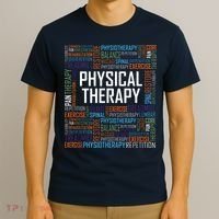 PT Physical Therapy Gift Words Therapist Month T-Shirt thumb 3
