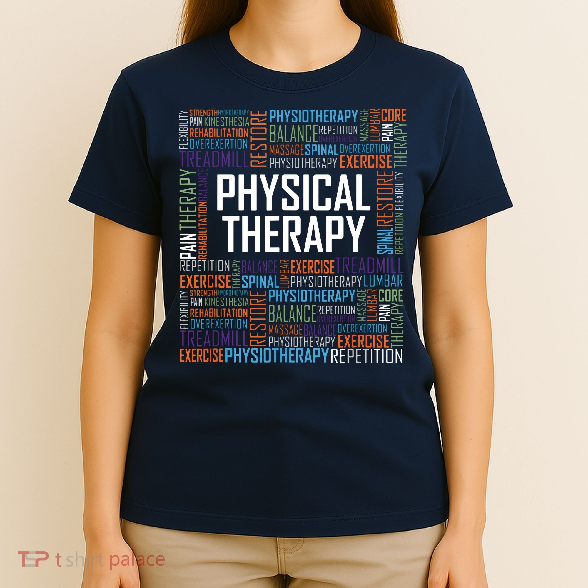 PT Physical Therapy Gift Words Therapist Month T-Shirt