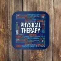 PT Physical Therapy Gift Words Therapist Month Coaster thumb 0
