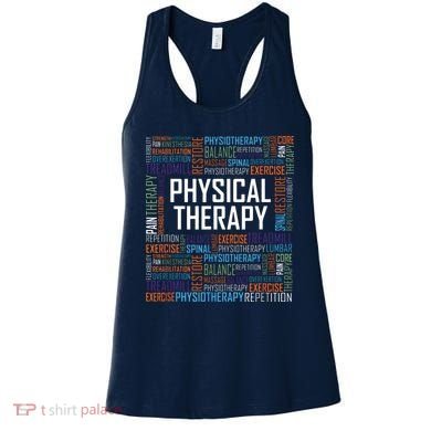 PT Physical Therapy Gift Words Therapist Month Women's Tank Top