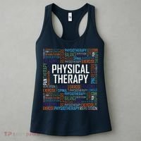 PT Physical Therapy Gift Words Therapist Month Women's Tank Top thumb 3