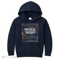 PT Physical Therapy Gift Words Therapist Month Kids Hoodie thumb 0