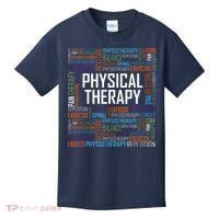 PT Physical Therapy Gift Words Therapist Month Kids T-Shirt thumb 0