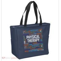 PT Physical Therapy Gift Words Therapist Month Tote Bag thumb 2