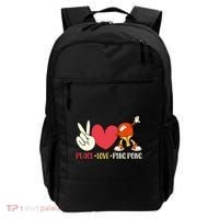 Ping Pong Table Tennis Paddle Peace Love Ping Pong Backpack thumb 0