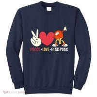 Ping Pong Table Tennis Paddle Peace Love Ping Pong Sweatshirt thumb 0