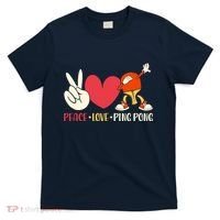 Ping Pong Table Tennis Paddle Peace Love Ping Pong T-Shirt thumb 0
