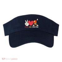 Ping Pong Table Tennis Paddle Peace Love Ping Pong Visor thumb 0