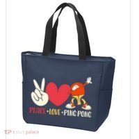 Ping Pong Table Tennis Paddle Peace Love Ping Pong Tote Bag thumb 3