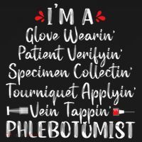 Phlebotomist Phlebotomy Technician Funny Nurse Clinical Sweatshirt thumb 3