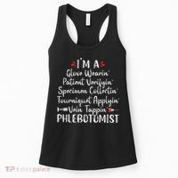 Phlebotomist Phlebotomy Technician Funny Nurse Clinical Women's Tank Top thumb 0