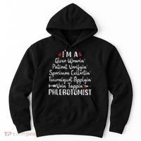 Phlebotomist Phlebotomy Technician Funny Nurse Clinical Hoodie thumb 0