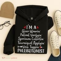 Phlebotomist Phlebotomy Technician Funny Nurse Clinical Hoodie thumb 4