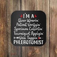 Phlebotomist Phlebotomy Technician Funny Nurse Clinical Coaster thumb 0