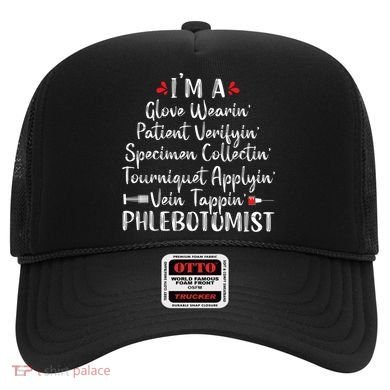 Phlebotomist Phlebotomy Technician Funny Nurse Clinical Hat