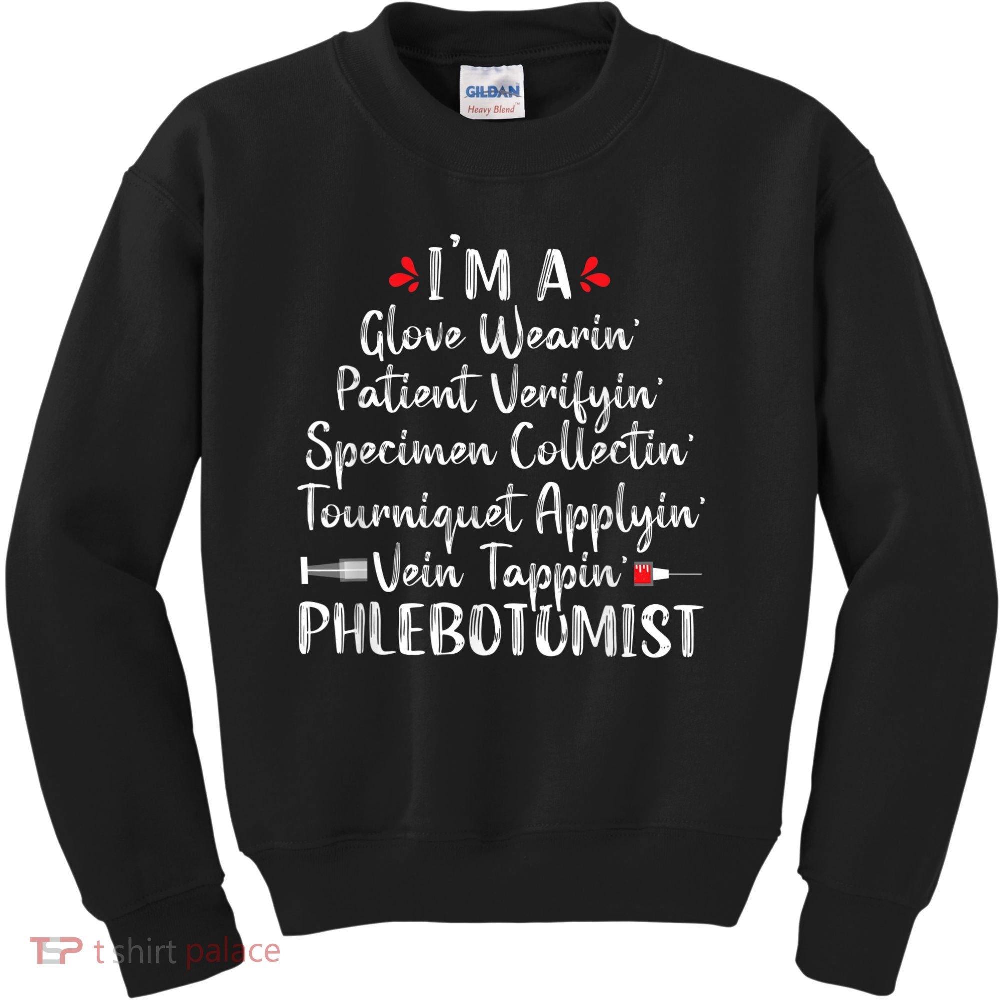 Phlebotomist Phlebotomy Technician Funny Nurse Clinical Kids Sweatshirt