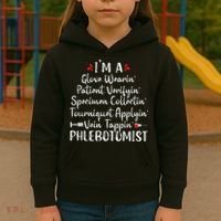 Phlebotomist Phlebotomy Technician Funny Nurse Clinical Kids Hoodie thumb 3