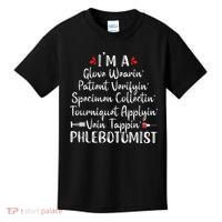 Phlebotomist Phlebotomy Technician Funny Nurse Clinical Kids T-Shirt thumb 0