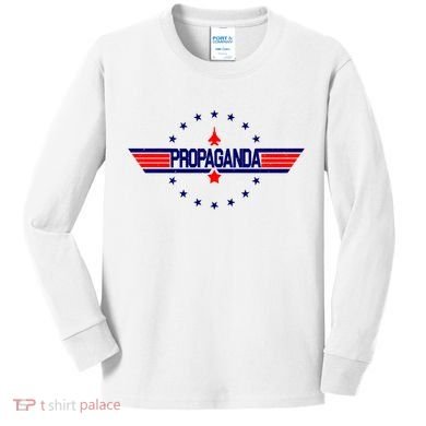 Propaganda Political Top Gun Kids Long Sleeve Shirt