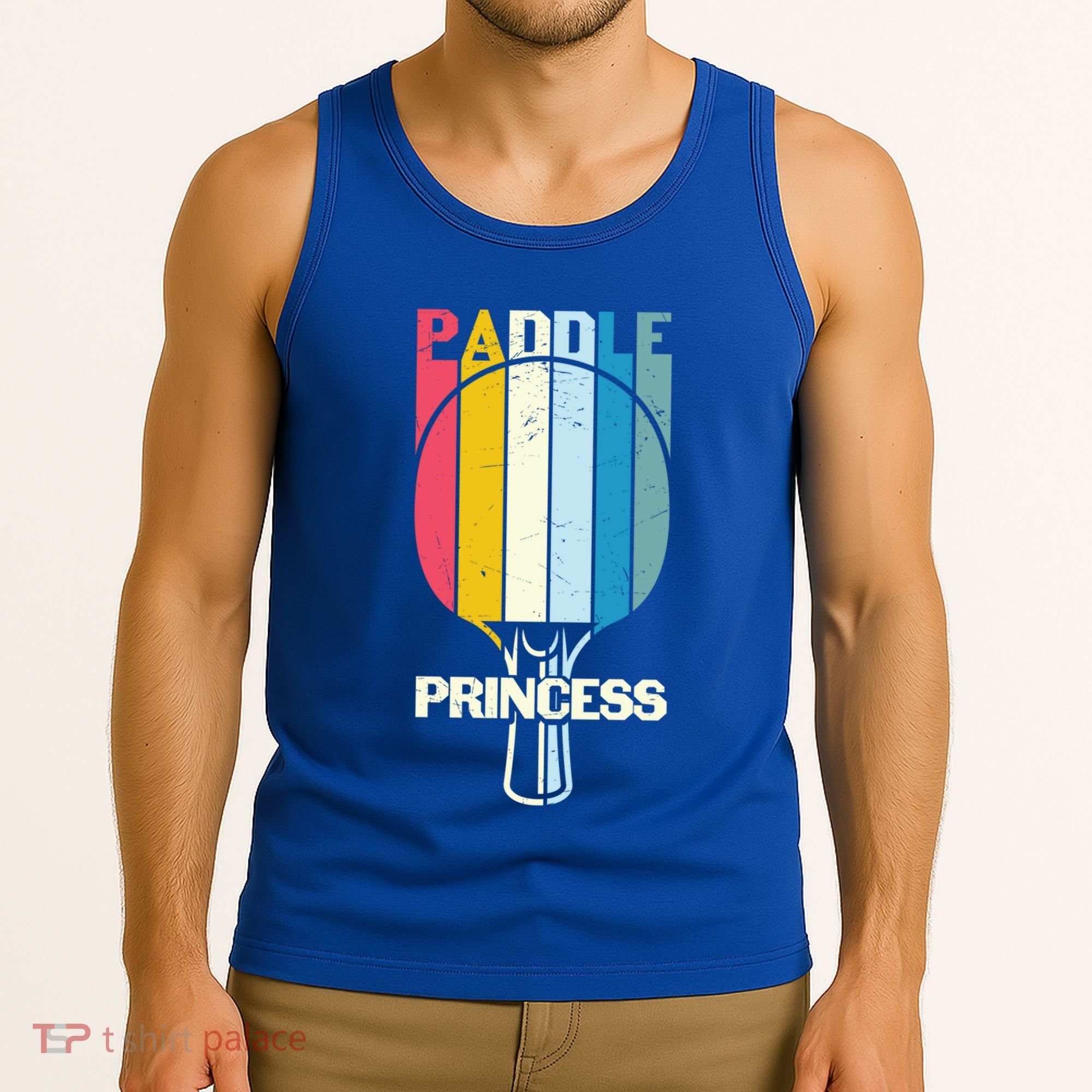 Paddle Princess Table Tennis Mom Funny Ping Pong Cute Gift Tank Top