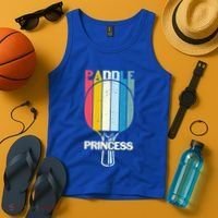 Paddle Princess Table Tennis Mom Funny Ping Pong Cute Gift Tank Top thumb 4