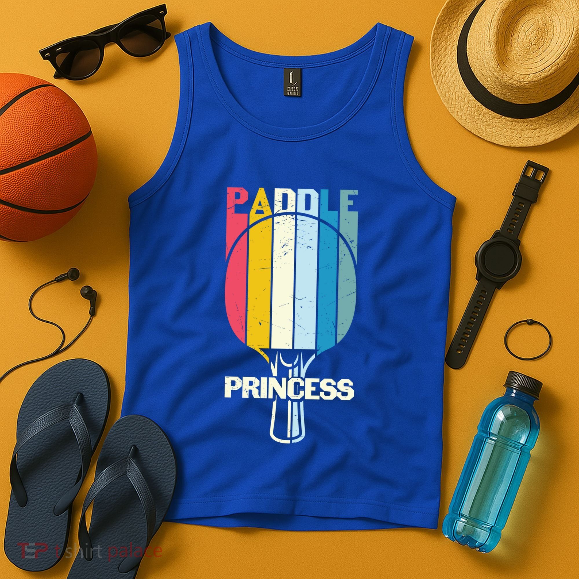 Paddle Princess Table Tennis Mom Funny Ping Pong Cute Gift Tank Top