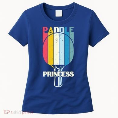 Paddle Princess Table Tennis Mom Funny Ping Pong Cute Gift Women's T-Shirt