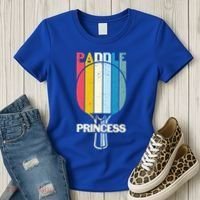 Paddle Princess Table Tennis Mom Funny Ping Pong Cute Gift Women's T-Shirt thumb 3
