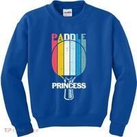 Paddle Princess Table Tennis Mom Funny Ping Pong Cute Gift Kids Sweatshirt thumb 0