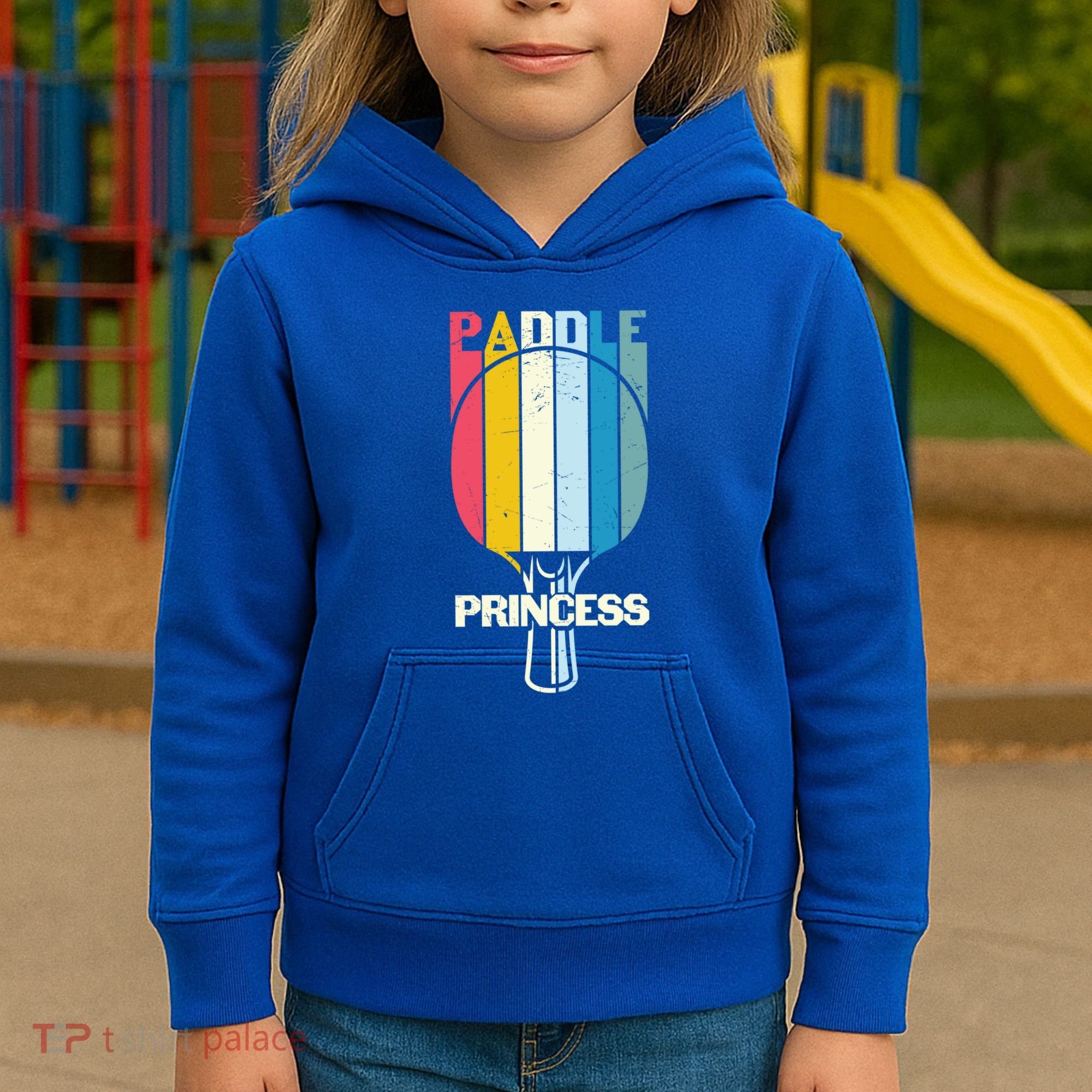 Paddle Princess Table Tennis Mom Funny Ping Pong Cute Gift Kids Hoodie