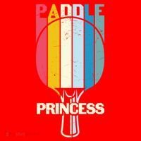 Paddle Princess Table Tennis Mom Funny Ping Pong Cute Gift Santa Hat thumb 1