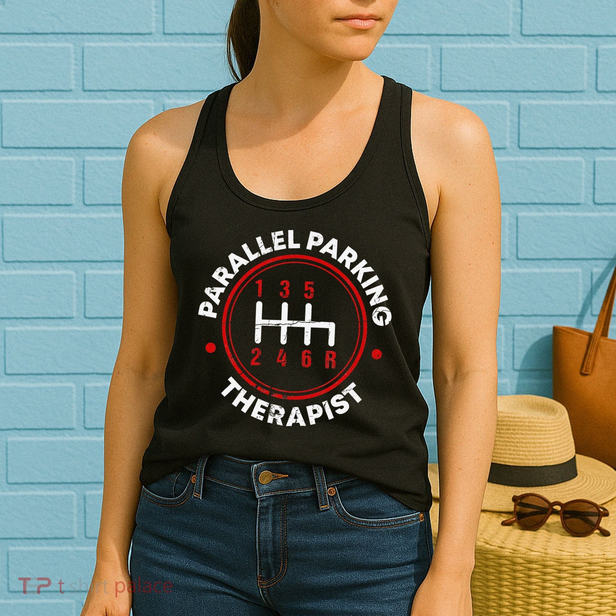 Parallel Parking Therapist Funny Driving School Women's Tank Top