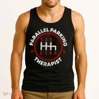Parallel Parking Therapist Funny Driving School Tank Top thumb 3