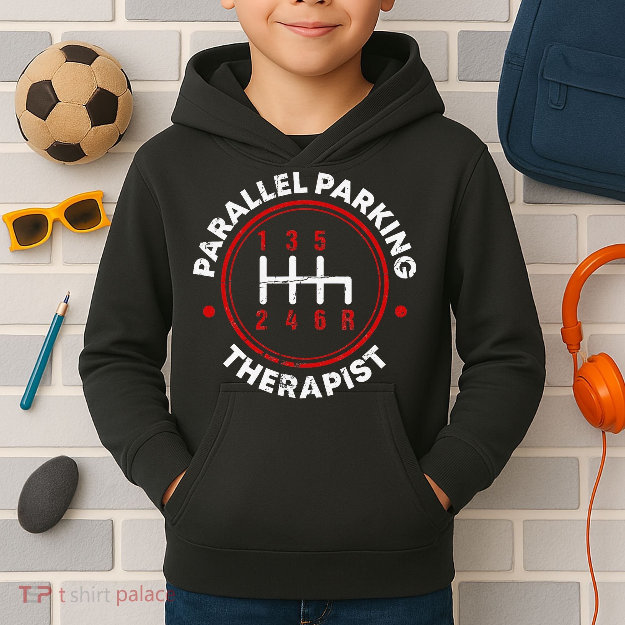 Parallel Parking Therapist Funny Driving School Kids Hoodie