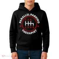 Parallel Parking Therapist Funny Driving School Kids Hoodie thumb 4