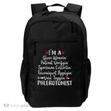 Phlebotomist Phlebotomy Technician Funny Nurse Clinical Backpack