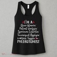 Phlebotomist Phlebotomy Technician Funny Nurse Clinical Women's Tank Top thumb 3
