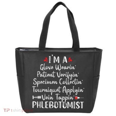 Phlebotomist Phlebotomy Technician Funny Nurse Clinical Tote Bag