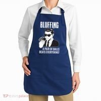 Poker Player Texas Hold'Em Night Bluffing Funny Poker Apron thumb 2