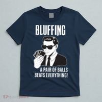 Poker Player Texas Hold'Em Night Bluffing Funny Poker T-Shirt thumb 5