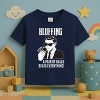Poker Player Texas Hold'Em Night Bluffing Funny Poker Toddler T-Shirt thumb 3