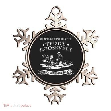 Progressive Party Teddy Riding Moose Cool Teddy Roosevelt Ornament