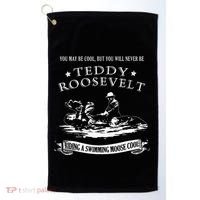 Progressive Party Teddy Riding Moose Cool Teddy Roosevelt Golf Towel thumb 0