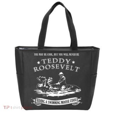 Progressive Party Teddy Riding Moose Cool Teddy Roosevelt Tote Bag