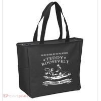 Progressive Party Teddy Riding Moose Cool Teddy Roosevelt Tote Bag thumb 2