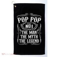 Pop Pop The Man The Myth The Legend Funny Fathers Day Gift Golf Towel thumb 0
