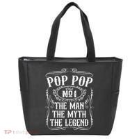 Pop Pop The Man The Myth The Legend Funny Fathers Day Gift Tote Bag thumb 0