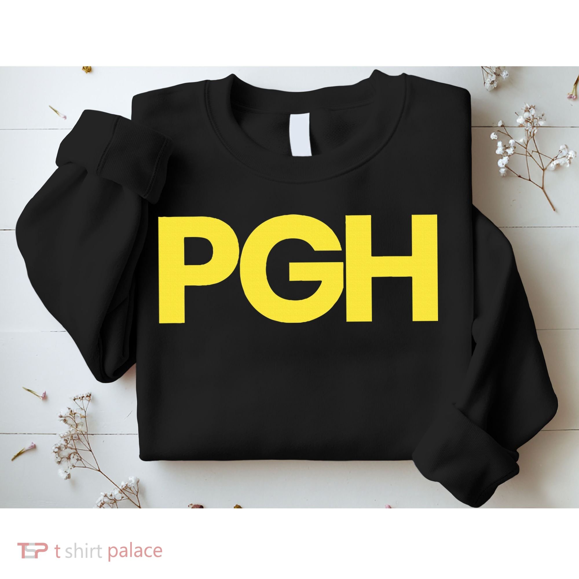 Pittsburgh Pgh Text Retro Throwback Pennsylvania Sweatshirt
