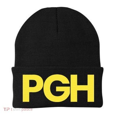 Pittsburgh Pgh Text Retro Throwback Pennsylvania Beanie