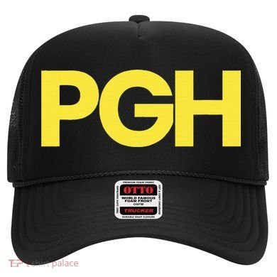 Pittsburgh Pgh Text Retro Throwback Pennsylvania Hat